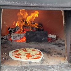 In de oven