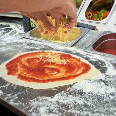 pizza met kaas